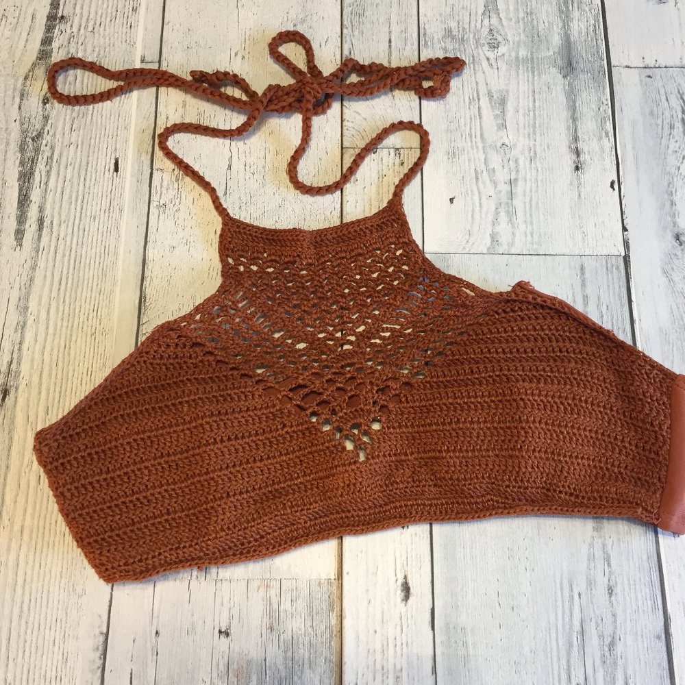 Rue Blue by Rue 21 Crotchet Bathing suit halter top